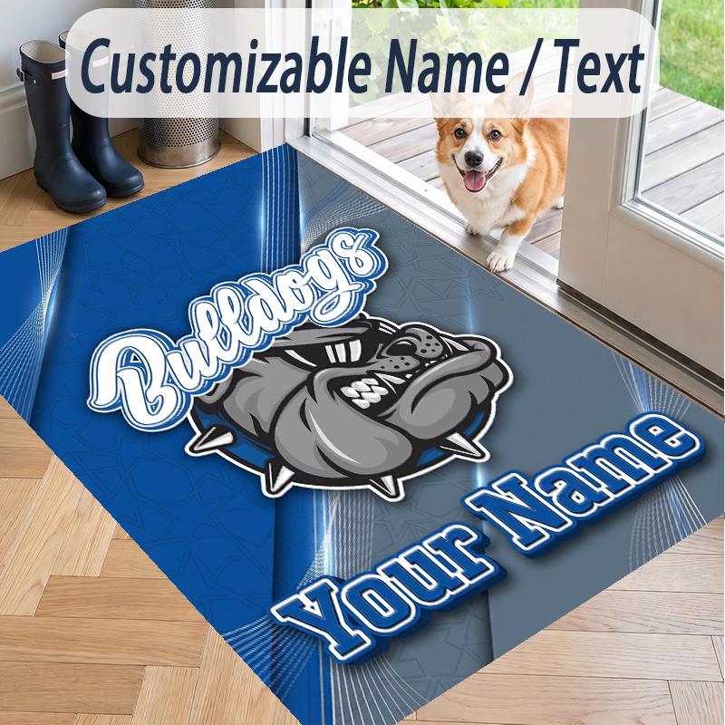 Custom Text Printed Rug Canterbury-Bankstown Bulldogs Non Slip Floor Carpet For Home Room Decor