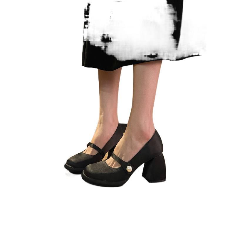 Women's Retro Mary Jane High Heels - 2025 Spring Collection