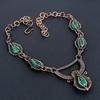 Emerald Necklace, 999 Copper Wire Wrapped Necklace Gemstone Jewelry, Handmade Necklace Amazing Jewelry, Gift For Her