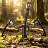 Carbon Steel Archery Equipment Bow Stand, Foldable Compact Storage Rack, Traditional Support Large Capacity Ground Holder for Compound And Bows Rack