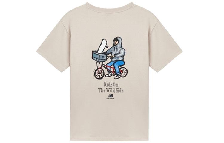 New Balance T Shirt Unisex Khaki AMT12343-GOK S
