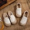 Original spring and summer bag head slippers women's single shoes breathable linen grass weaving office half drag new literary linen shoes