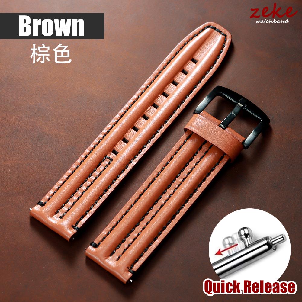 20mm 22mm 24mm Genuine Cowhide Strap for Seiko Watch Band Vintage Leather for Omega Quick Release Bracelets Women Men Wrist Belt