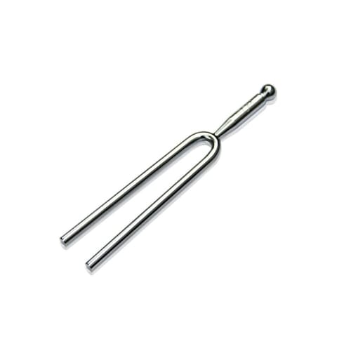 Convenient and smart sound source tuner tuning fork 523 Hz silver tone metal