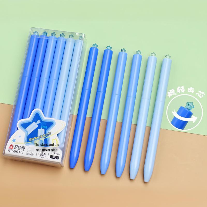 Twist-Out Core 0.5mm Black Gel Pen - Student & Office Use