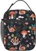 Sac à déjeuner réutilisable pour femme et homme, motif champignons, escargots, papillons, kawaii