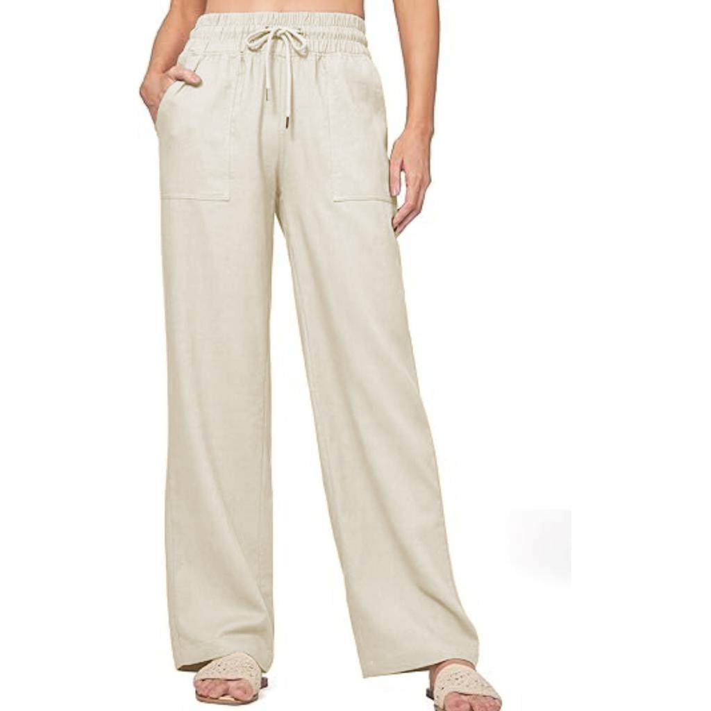 BITCED Women's Fashion Casual Solid Color Print Pants & Capris