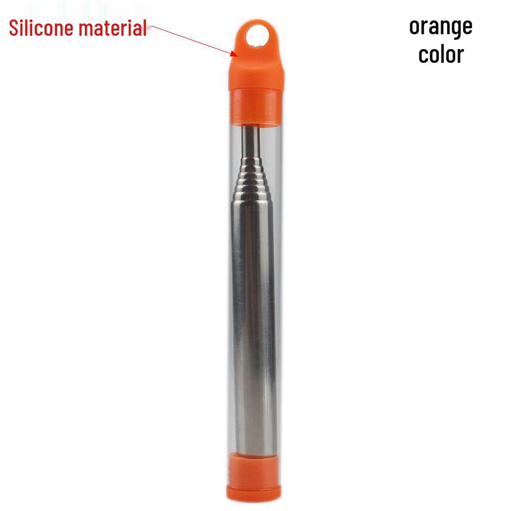 

Portable Stainless Steel Retractable Blowpipe Bellows for Outdoor Camping BBQ