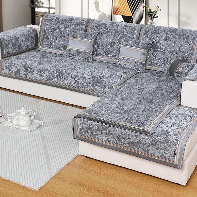 

Утолщенные нескользящие чехлы для диванов, современные облака, синель, противоскользящая подушка для дивана, диван для гостиной, универсальное кресло, чехол, полотенце 70x70cm 1pcs