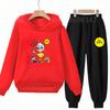 Merch A4 Gelik Lamba Children's Top+trousers Suit Hoodies Girls Boy Age 3-12 Coat Casual Toddler Sweatshirt Hood black Clothing