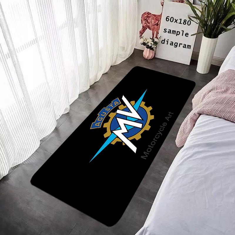 House Entrance Motorcycle Doormat MV Hallway Carpet Agusta Living Room Rugs Foot Carpets Bath Rug Floor Mats Non-slip Home Decor