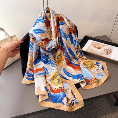 2025 New Print Scarves Women Autumn Winter Scarf Thin Shawls and Wraps Lady Hijab Stoles Luxury Designer Foulard Headband Hijabs