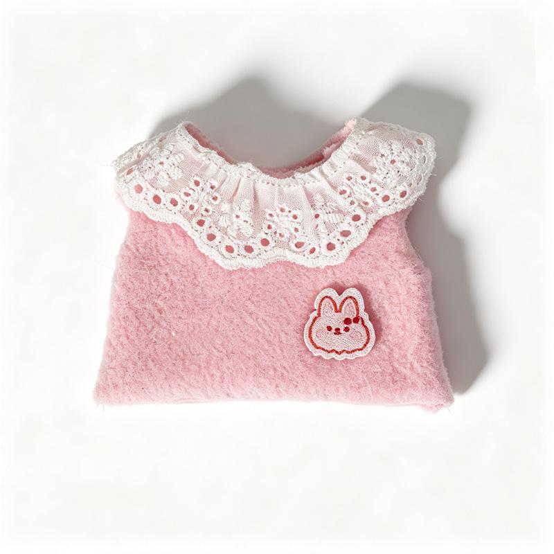 10cm Mini Doll Cotton T-Shirt - Trendy Short Sleeve Top Accessory