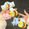 1Pair Creative Cartoon Bee Plush Keychain Fun Animal Stuffed Doll Plush Toy Pendant Backpack Decoration Accessories Gift