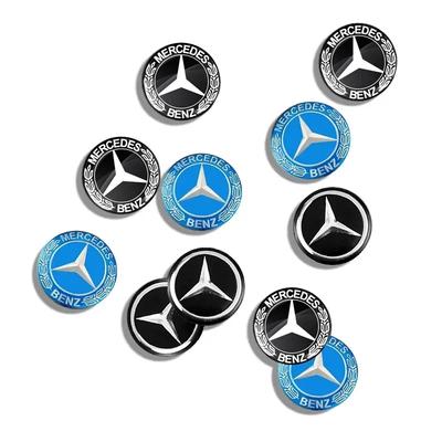 C200 E200 Pour Mercedes Benz Emblème de Voiture Badge Autocollant Logo de Clé de Commande de Voiture Décoration Pour Mercedes Benz AMG W204 W203 W205 W206
