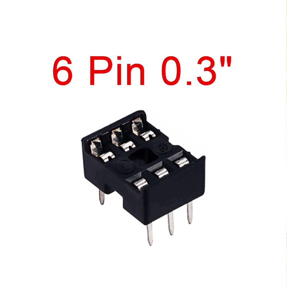 50PCS DIL / DIP SIP IC Sockets Adaptor Solder Type 6 8 14 16 18 20 24 28 32 40 Pin PCB Sockets Integrated Circuit Holder Way 0.3" 0.6" Wide