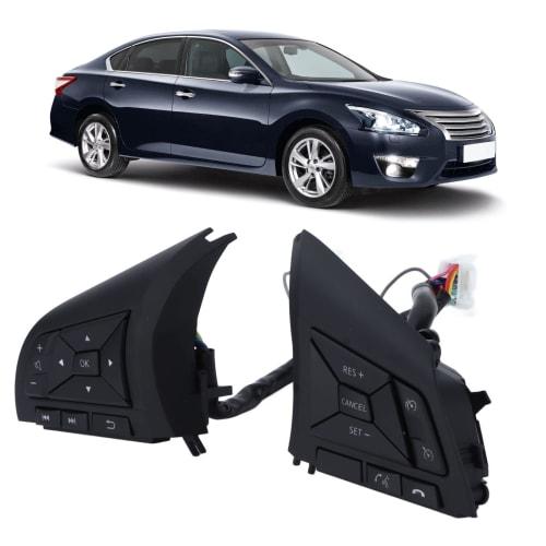 Steering Wheel Switch, Steering Wheel Control Button Wear Resistance Good Adhesion Replacement, For Nissan TNANA 2018‑2021, Automotive