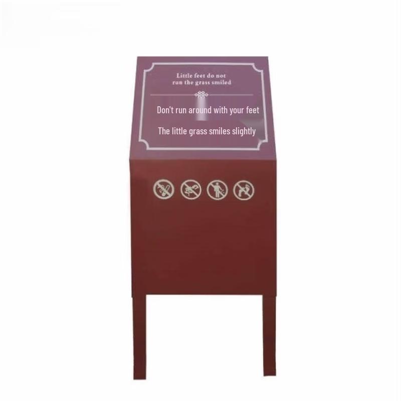 Galvanized Steel Slanted Lawn Sign