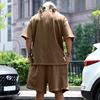 Set Estivo da Uomo Taglie Forti Tuta Sportiva Casual Larga T-shirt a Maniche Corte Pantaloncini Due Pezzi Abbigliamento da Uomo
