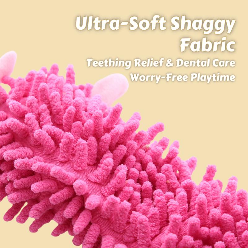 Durable Shaggy Plush Chew Toys for Dogs – Bionics Animal Design Teething Relief & Aggressive Chewer-Safe Dental Care