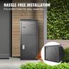 Package Delivery Boxes for Outside 16.2"x15.8"x44", Galvanized Steel Package Delivery Box with Coded Lock, Removable Anti-theft Baffle, IPX3