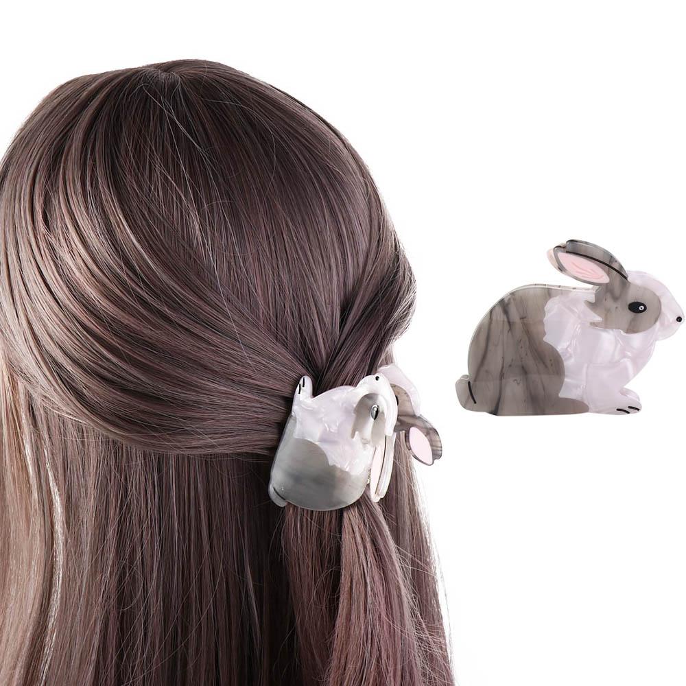 Bunny Animal Ponytail Holder Headdress Shark Clip Hair Accessories Rabbit Hair Claw Korean Style Crab Clip Women Hair Clips