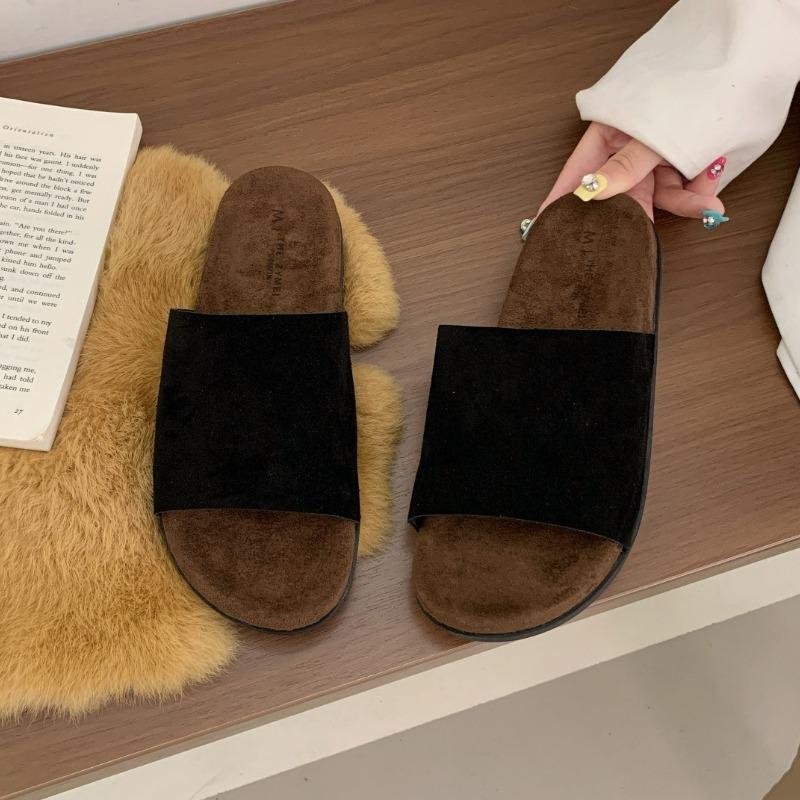 

Модные женские балетки, тапочки, повседневные новые сандалии, модная пляжная обувь 2025, летние шлепанцы с открытым носком, удобные шлепанцы для ходьбы, сандалии 35