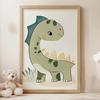 Plakat Uśmiechnięty Dinozaur Plakat Uśmiechnięty Dinozaur, 70X100 Cm, Bez Ramy, Papier Matowy 230 Gsm