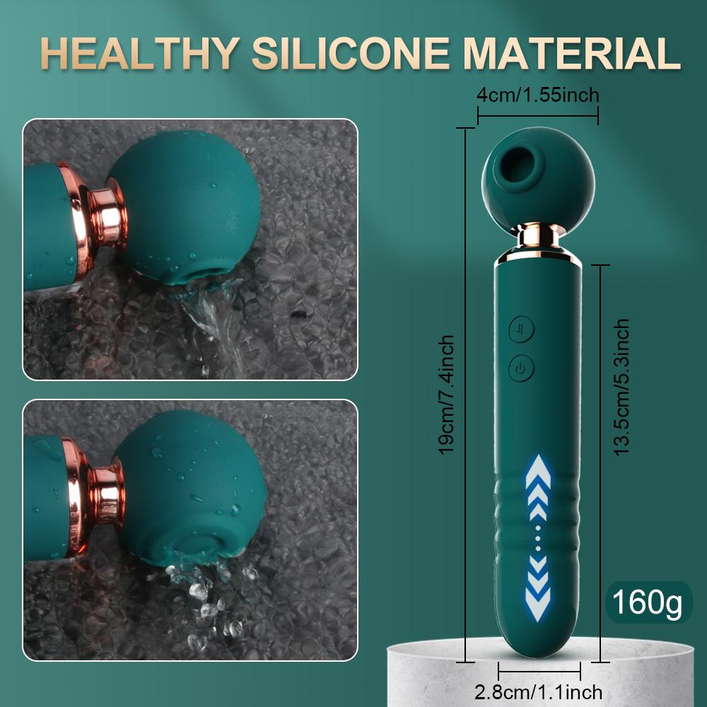 3 in 1 Clitoral Vacuum Sucking Vibrator For Women 10 Modes Telescopic Dildo Flapping Vibrator Adults Goods Sex Toys Female