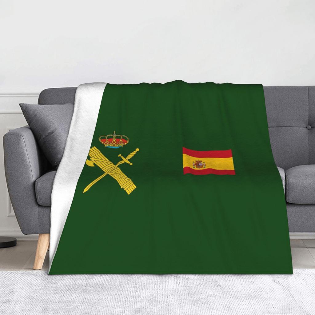 Spain Flag Blankets   Flannel Throw Blanket Bedding Couch Printed Lightweight Bedsprea