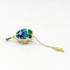 Open and Close Hot Egg Micro-inlaid Zircon Flower Pendant Fringed Copper Gold-plated Enamel Necklace