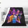 Kpop Demon Hunter Huntrix Girls Warm Soft Blanket  Travel Plush Throw Blanket Novelty Couch Bed Flannel Bedspread Sofa Bed Cover