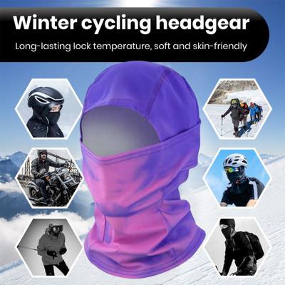 Heat-Sensitive Hooded Hat Color-Changing Fabric Opening Design Elastic Fit Temperature-Sensitive Hood Heat-reacting Outdoor Headwear