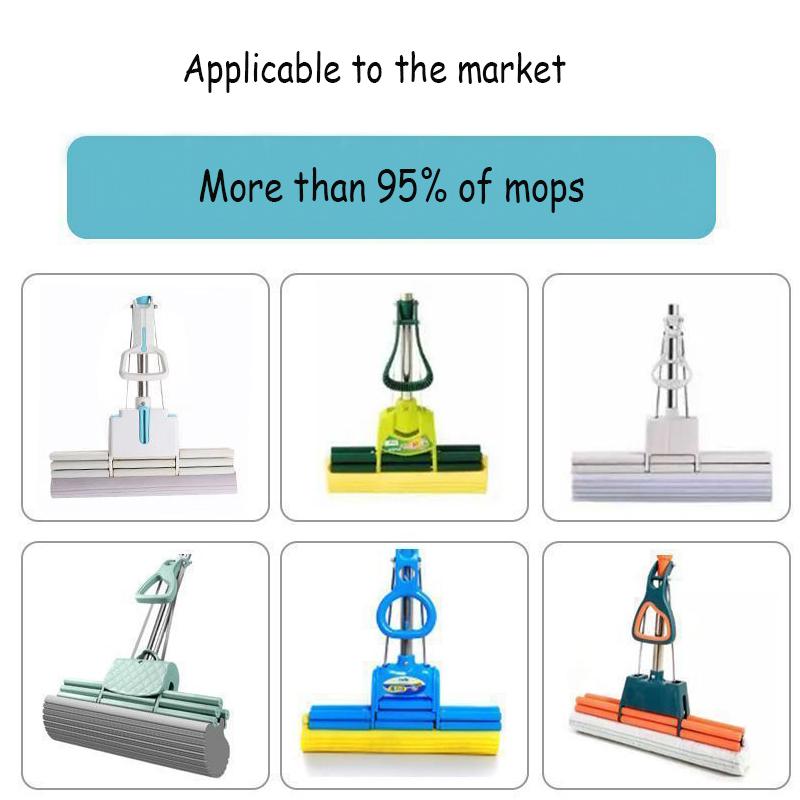 27/38cm Roller Sponge Mop Head Water-Squeezing Sponge Mop Replacement Head Fast Cleaning Strong Water Absorption Wet And Dry Use
