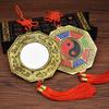 Twelve Zodiac Bagua Mirror: Convex & Flat Mirror for Home Front Door & Balcony, Nine Palaces Taiji Yin Yang Fish Pendant