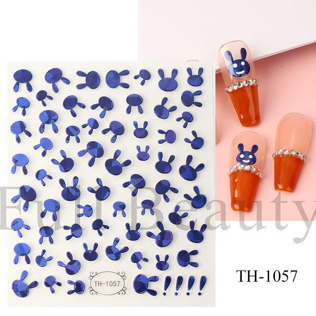 Nail Art Sticker Diablo Series European And American Halloween Laser Spider Scorpion Thin Fortitude Back Glue Nail Sticker