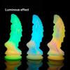 Luminous Dildo Anal Women Men Colourful Night Glow Dildo Penis Huge Dragon Monster Dildo Butt Plug Adult Sex Toy