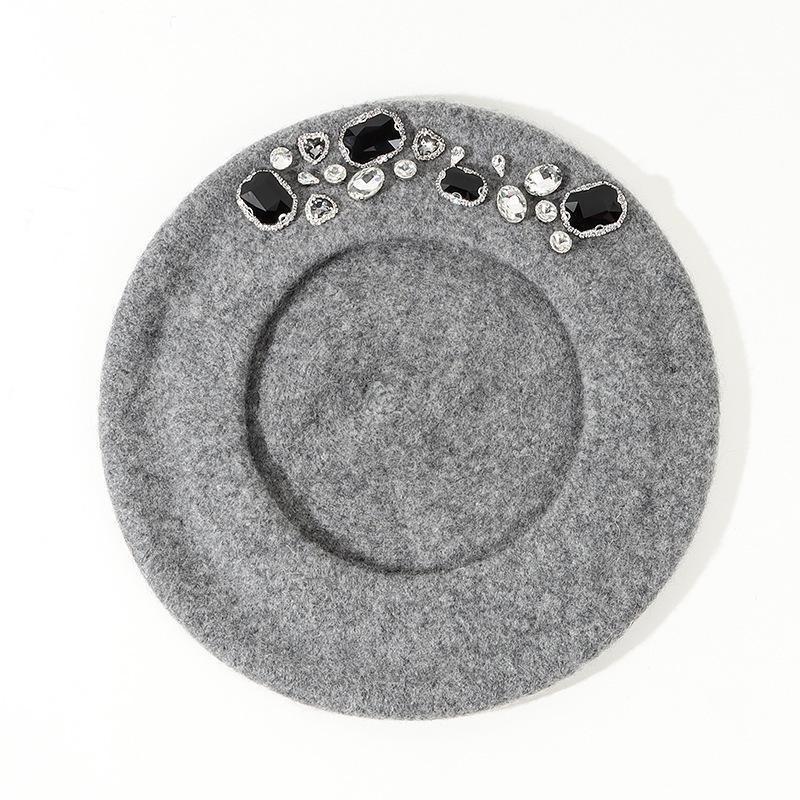 Berretto autunnale e invernale  cappello caldo in lana  Donna  Femminile Caldo Versatile cappello a zucca