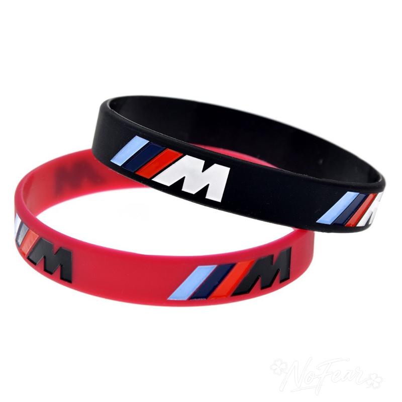 stickers Decal Bracelet Sport Men Women Rubber Hand Chains For BMW M E46 E90 E60 F30 F10 E39 E36 F20 G30 G20 E87 E92 E91 E30 cypd20