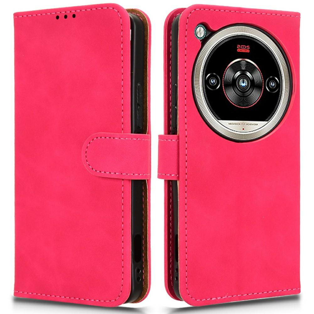 For ZTE nubia Focus 2 Ultra 5G Leather Case Skin Feel Anti Drop Wallet Stand Flip Phone Cover