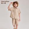 PawinPaw Boy's Summer Cartoon Bear Shirt & Shorts Set