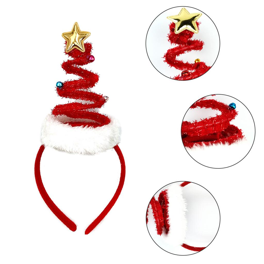 Creative Xmas Headbands Christmas Tree Hair Bands Cute Holiday Party Props