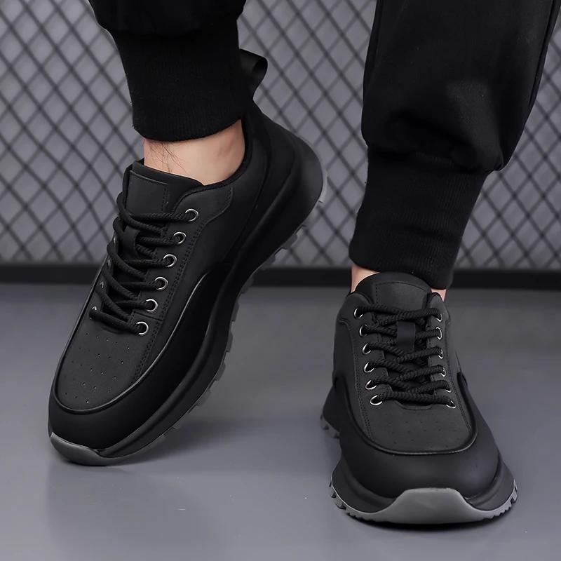 Fashion Male Handmade Outdoor Oxford Footwear Leather Men Comfortable Casual Shoes Breathable All-match Sneakers Classic Walking Shoes