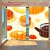 Set Of 2 Flat Printing Curtains Without Rod Fruity Pancake Delight Valentine Is Day Holiday Versatile Polyester Fabric Curtain Made