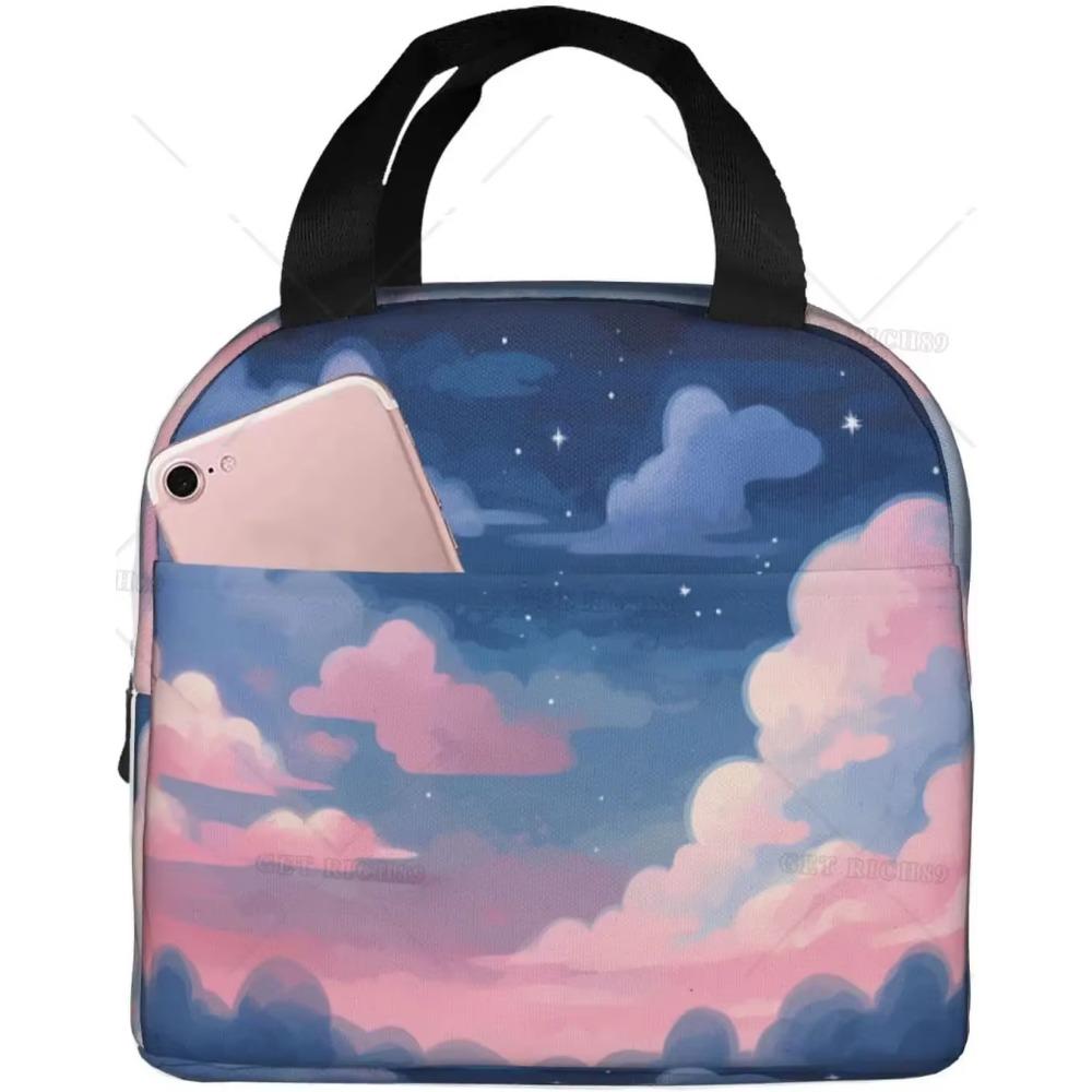 Himmel und Wolken Multifunktionale Isolierte Lunchtasche Wasserdichtes Design für Arbeit Outdoor-Aktivitäten Lang anhaltende Isolierung