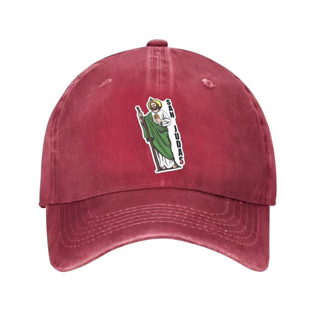 San Judas Mexikanischer Heiliger Druck Baseballkappe Used Twill Lässig Verstellbare Mütze Erwachsen Outdoor