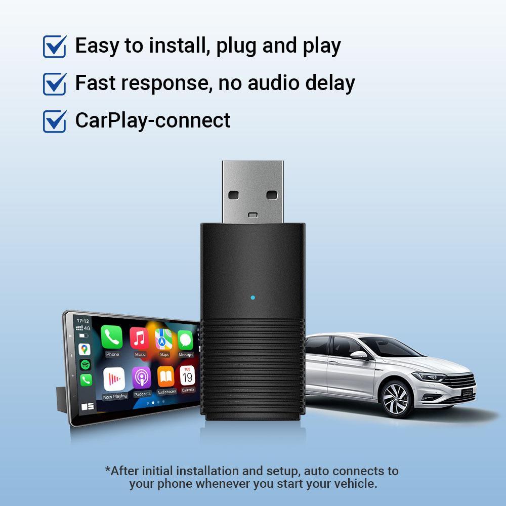 Mini-Auto-Wireless-Carplay-Adapter mit Kabel für Wireless-Carplay-Dongle für iPhone