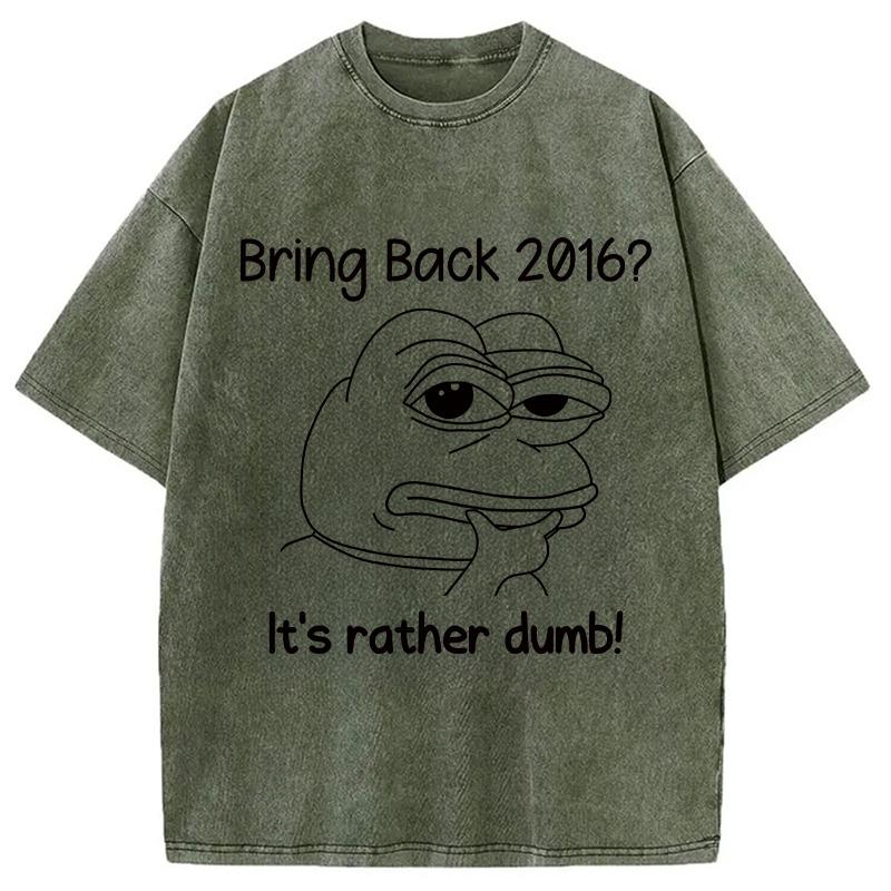 

Fashion Pure Cotton Washed T-shirts Men s Short Sleeve Summer Harajuku Tees Korean Style Ugly Frog Printed Man Clothings S