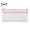 Transparent Stationery Organizer Clear Mesh Pencil Case Large Pen Pouch for Girls
