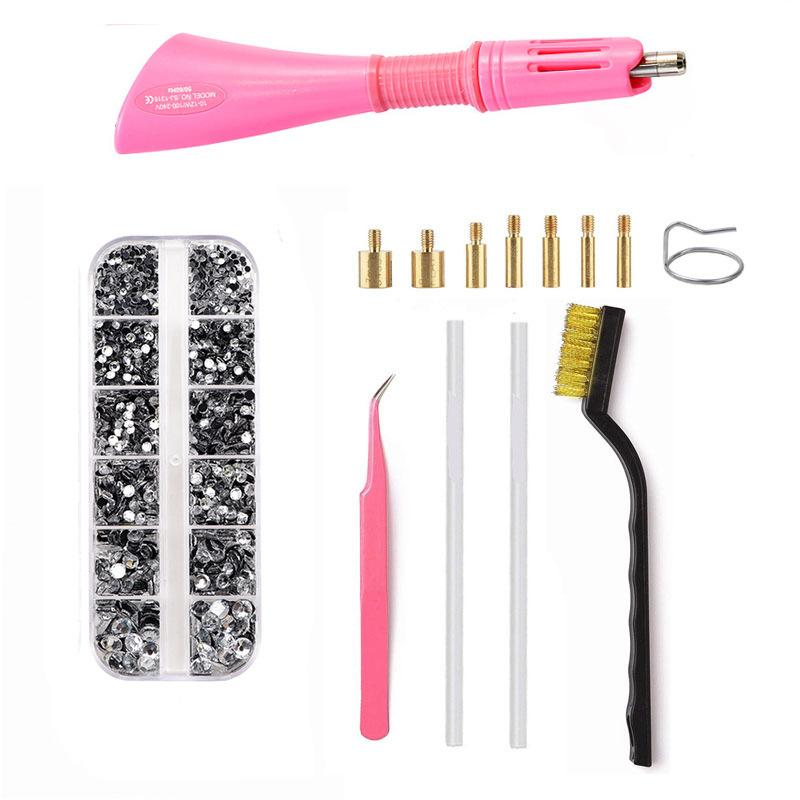 Set Stilou cu Burghiu Fierbinte Șapte-în-Un Dmc Adeziv Fierbinte Topit Instrument Bijuterii DIY